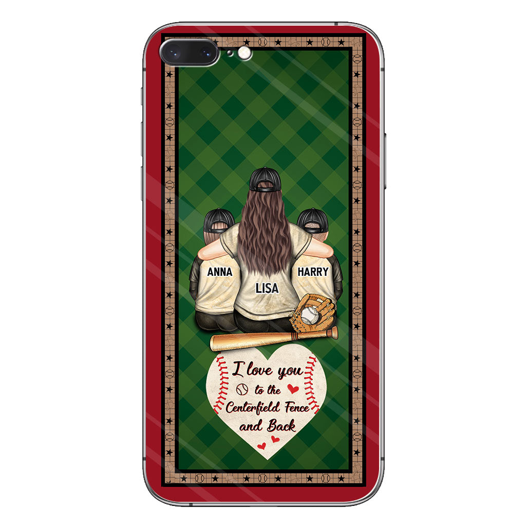 My Heart Is On That Field - Personalized Baseball Clear Phone Case