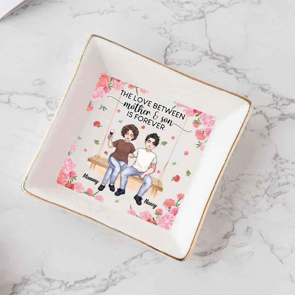 Mother And Daughter - Gift for mom, daughter, son - Personalized Jewelry Dish