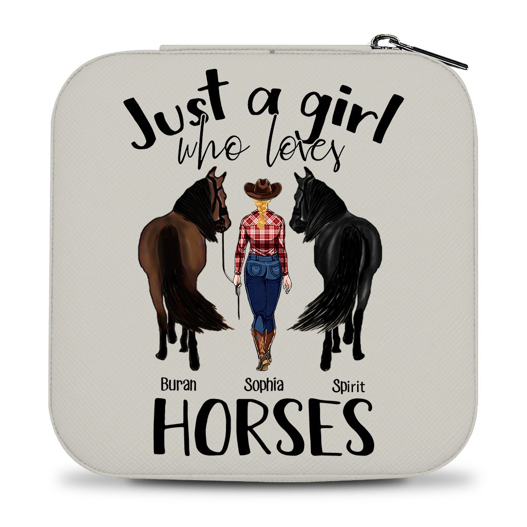 Just A Girl Who Loves Horses - Personalized Horse Jewelry Box