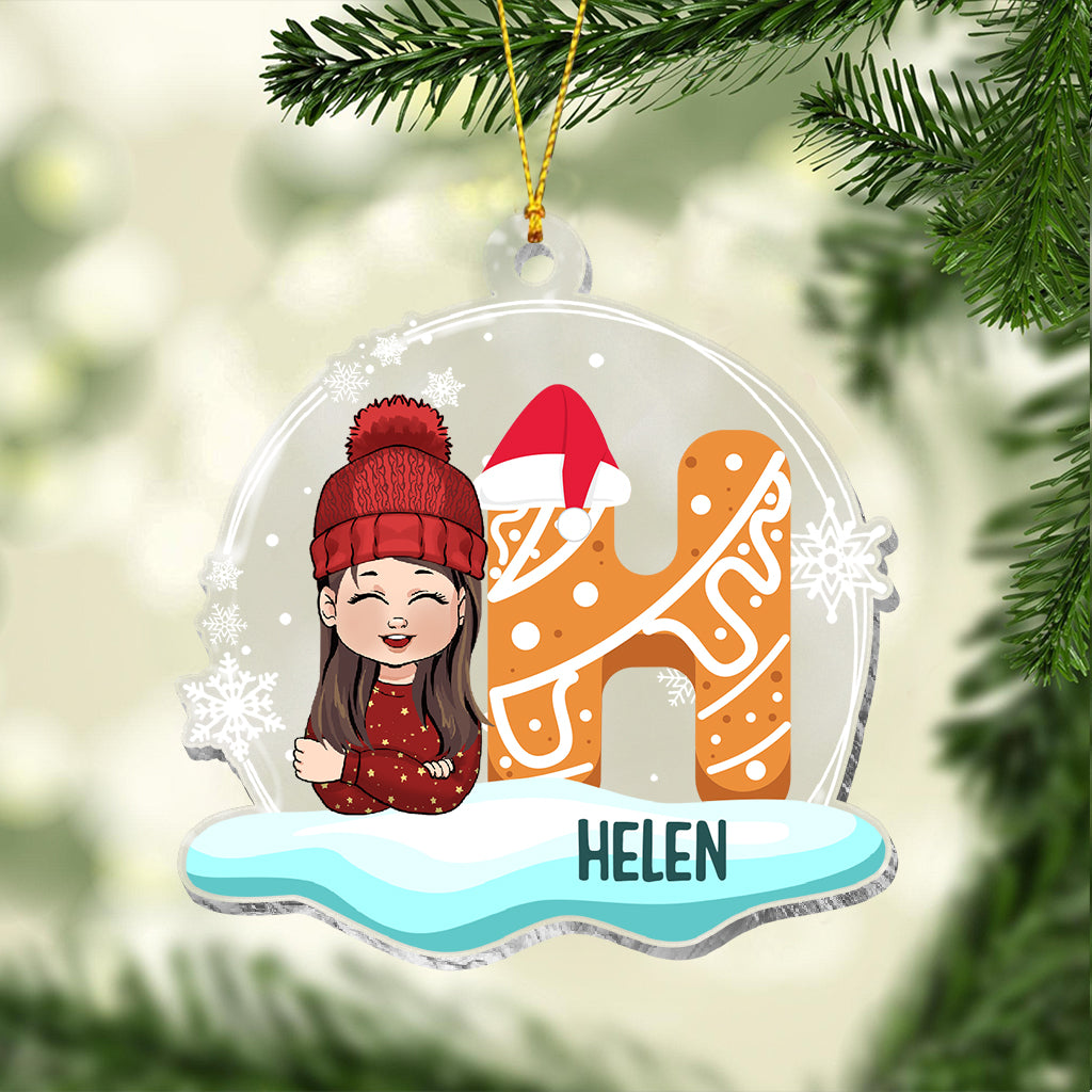 Christmas Kid - Personalized Kid Transparent Ornament
