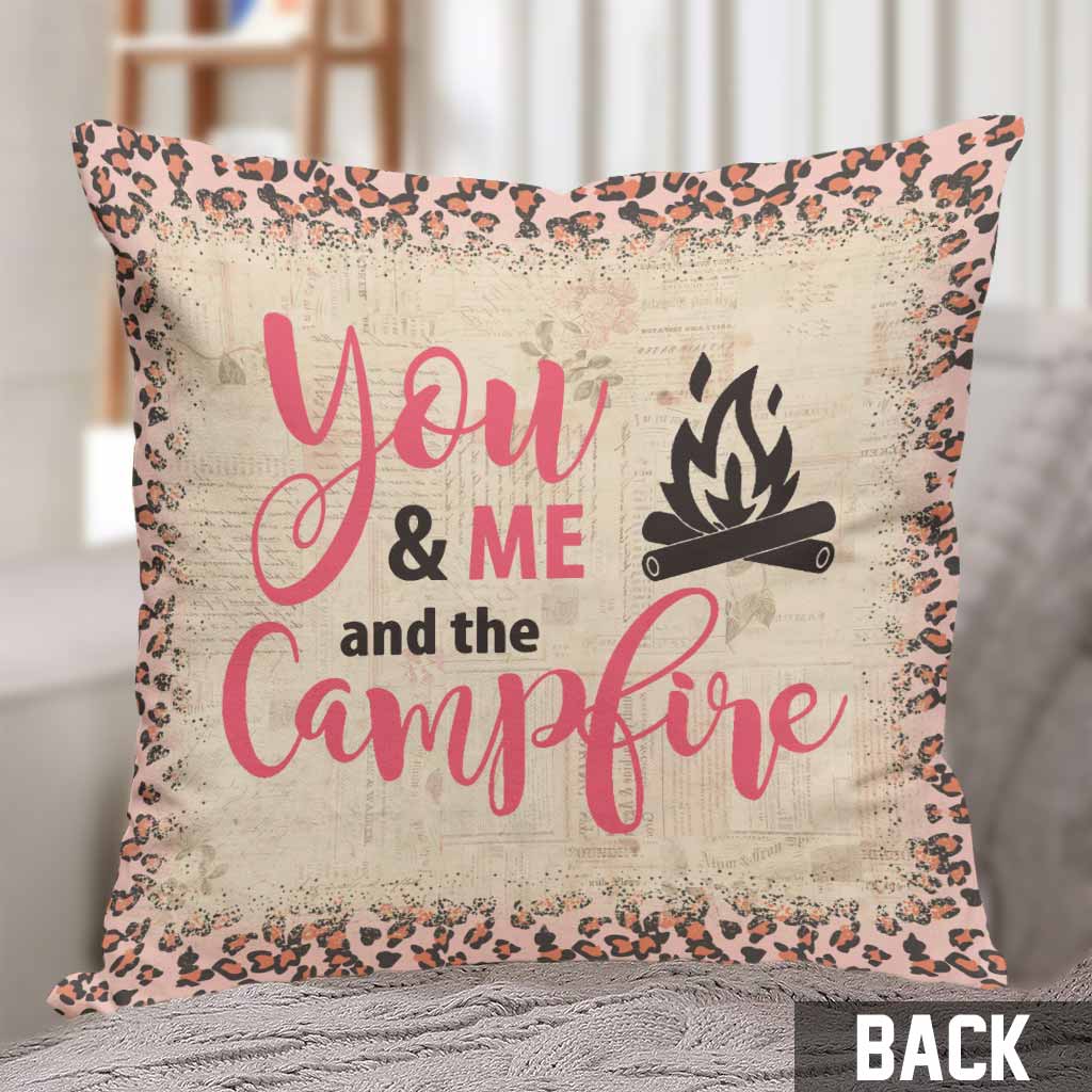 Husband And Wife Camping Couple - Personalized Camping Throw Pillow