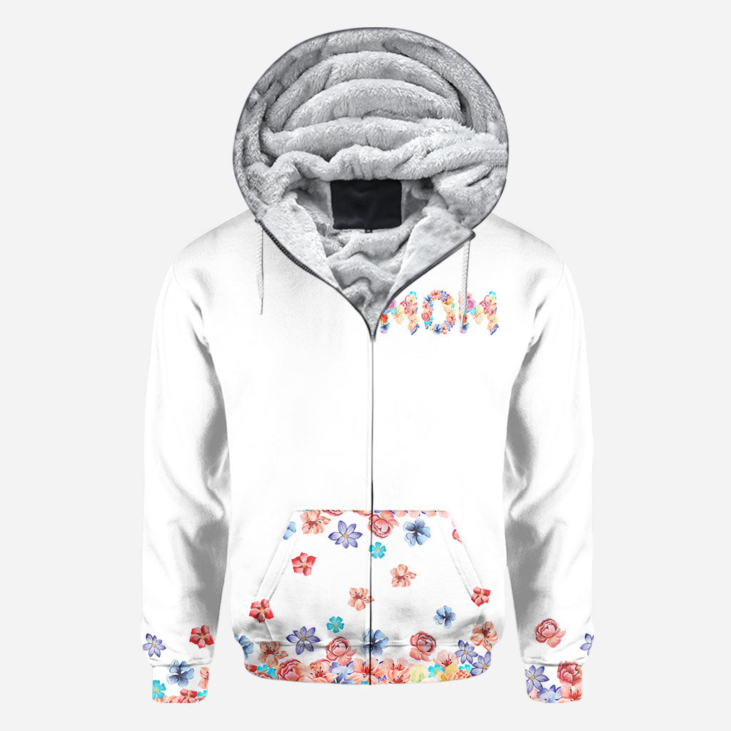 Forever Linked Together Floral Mom - Personalized Mother's Day Mother All Over T-shirt and Hoodie