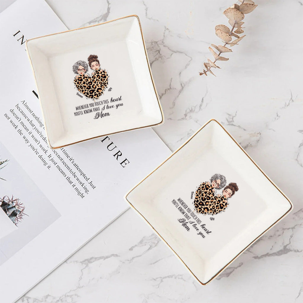 Whenever You Touch This Heart - Personalized Mother's Day Mother Jewelry Dish