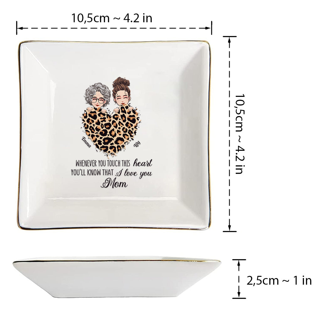 Whenever You Touch This Heart - Personalized Mother's Day Mother Jewelry Dish