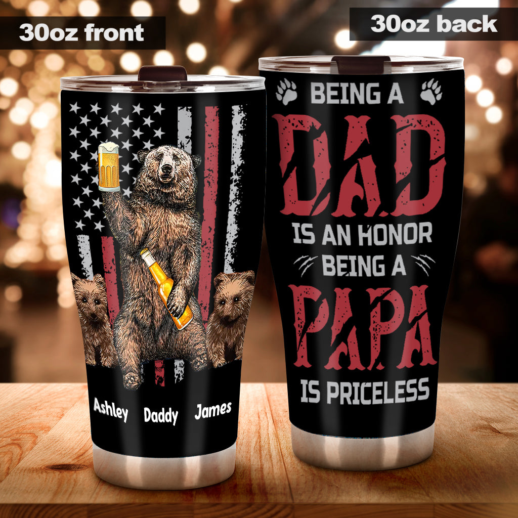 Being A Papa Is Priceless - Personalized Grandpa Tumbler