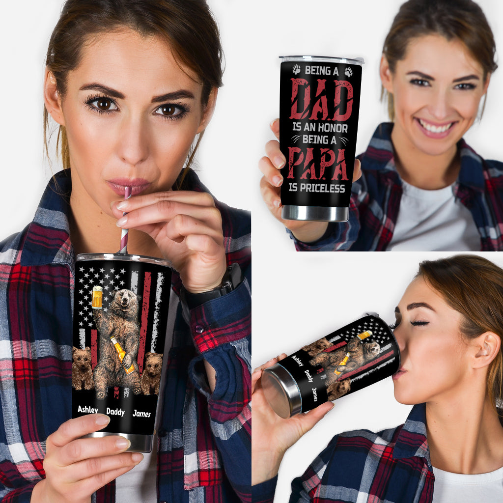 Being A Papa Is Priceless - Personalized Grandpa Tumbler