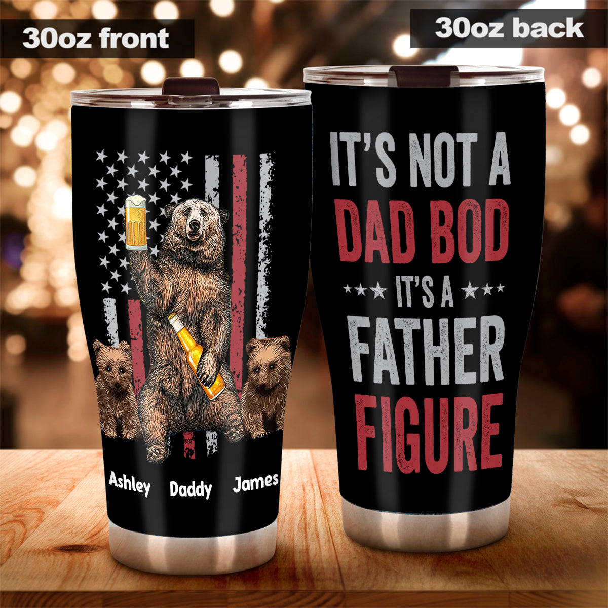It's Not A Dad Bob - Personalized Father Tumbler