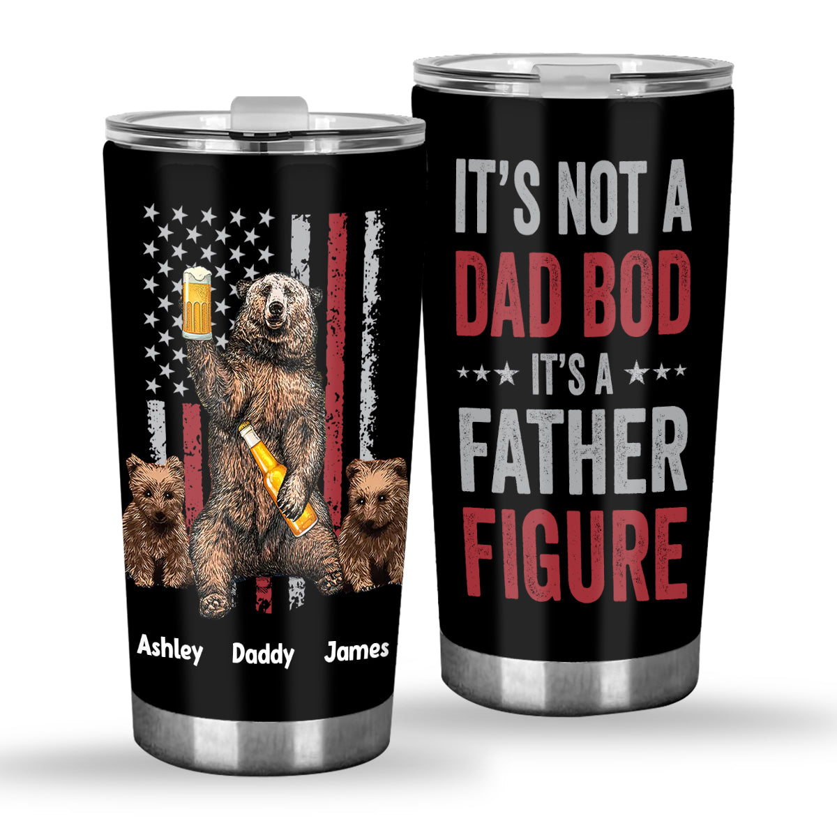 It's Not A Dad Bob - Personalized Father Tumbler
