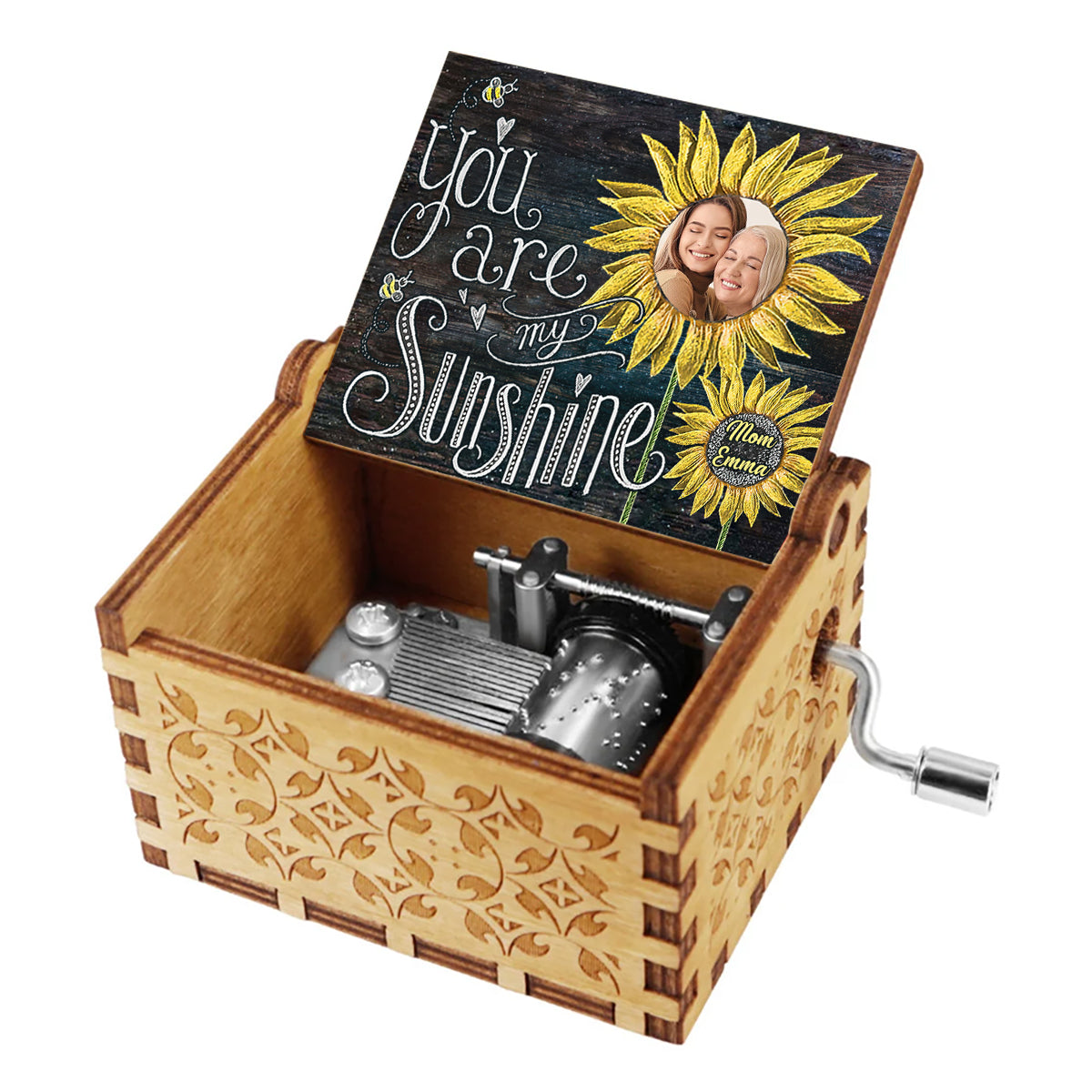 You're My Sunshine - Personalized Mother Hand Crank Music Box