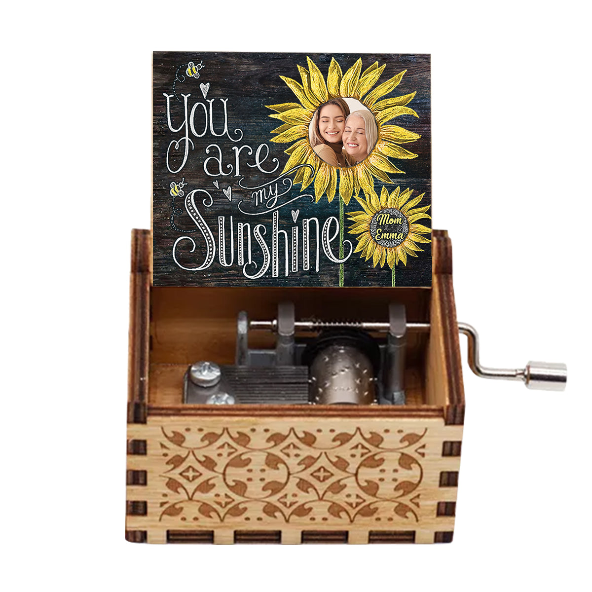 You're My Sunshine - Personalized Mother Hand Crank Music Box