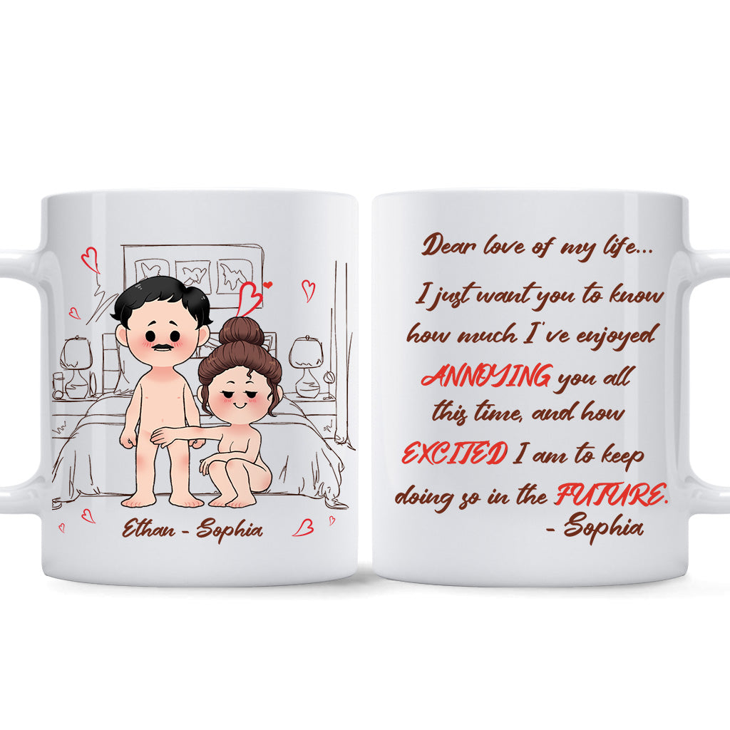 Dear Love Of My Life - Personalized Couple Mug