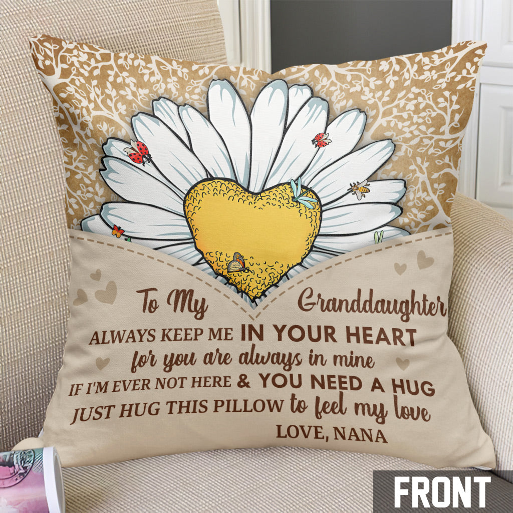 You Are My Sunshine - Gift for grandma, mom, daughter, granddaughter, sister, wife - Personalized Throw Pillow