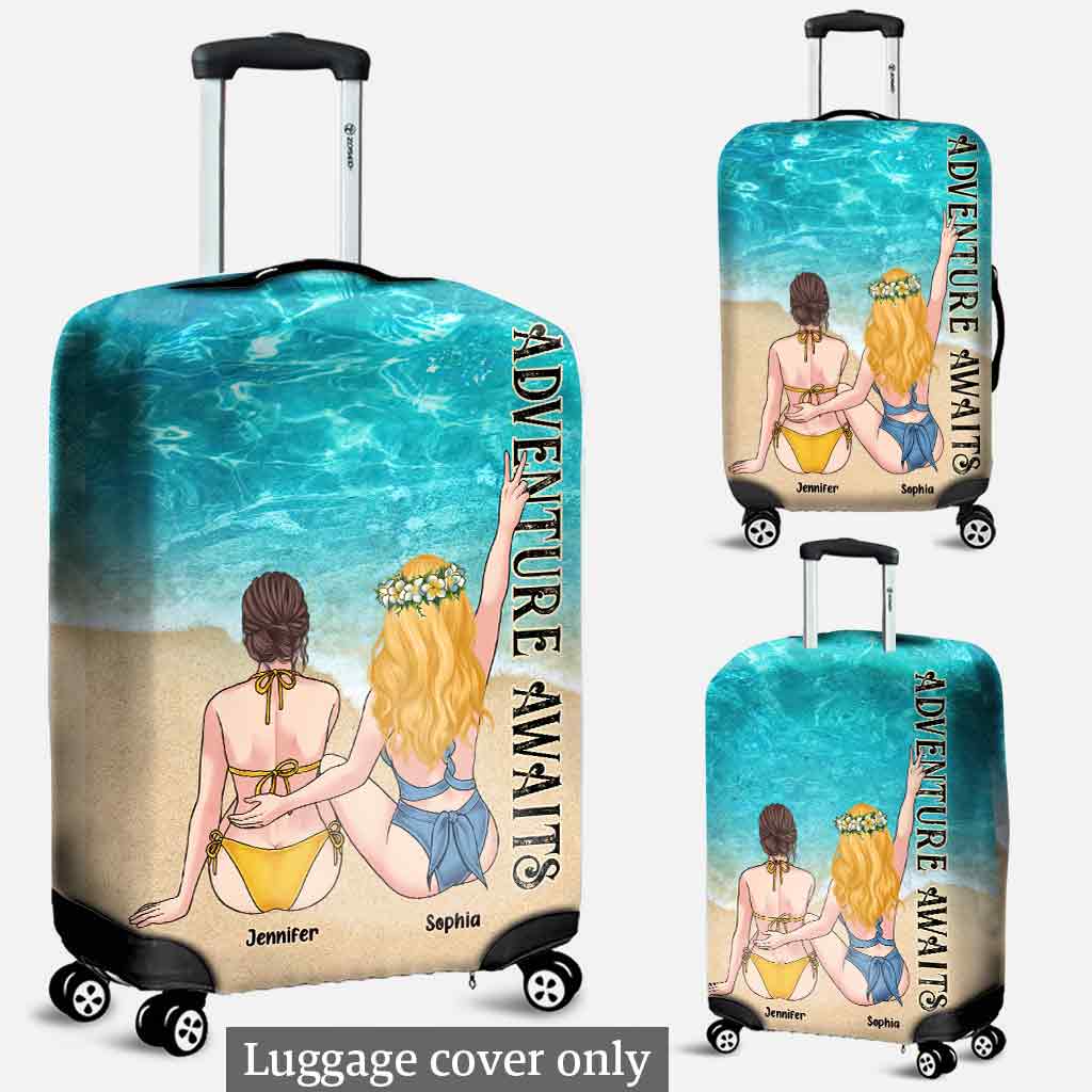 Adventure Awaits - Personalized Bestie Luggage Cover