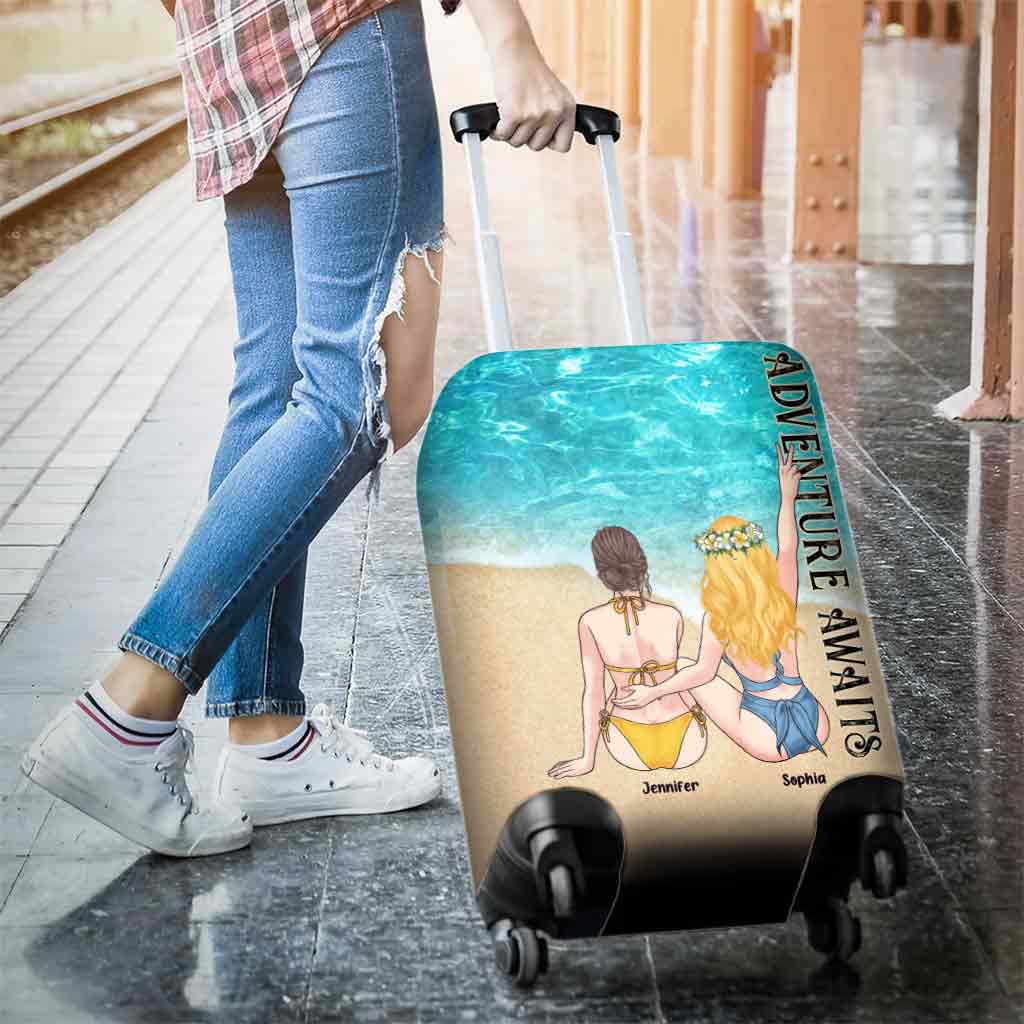 Adventure Awaits - Personalized Bestie Luggage Cover