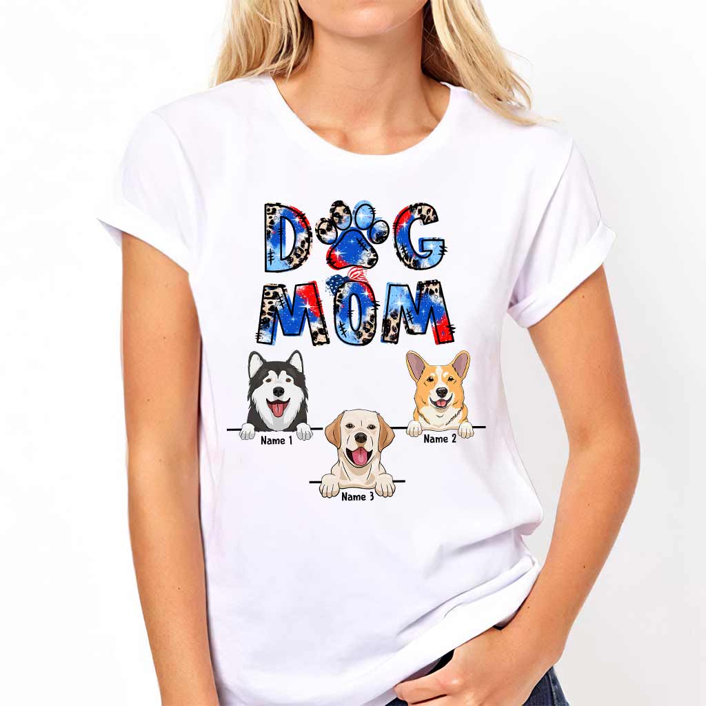 Dog Mom - Personalized Independence Day T-shirt and Hoodie