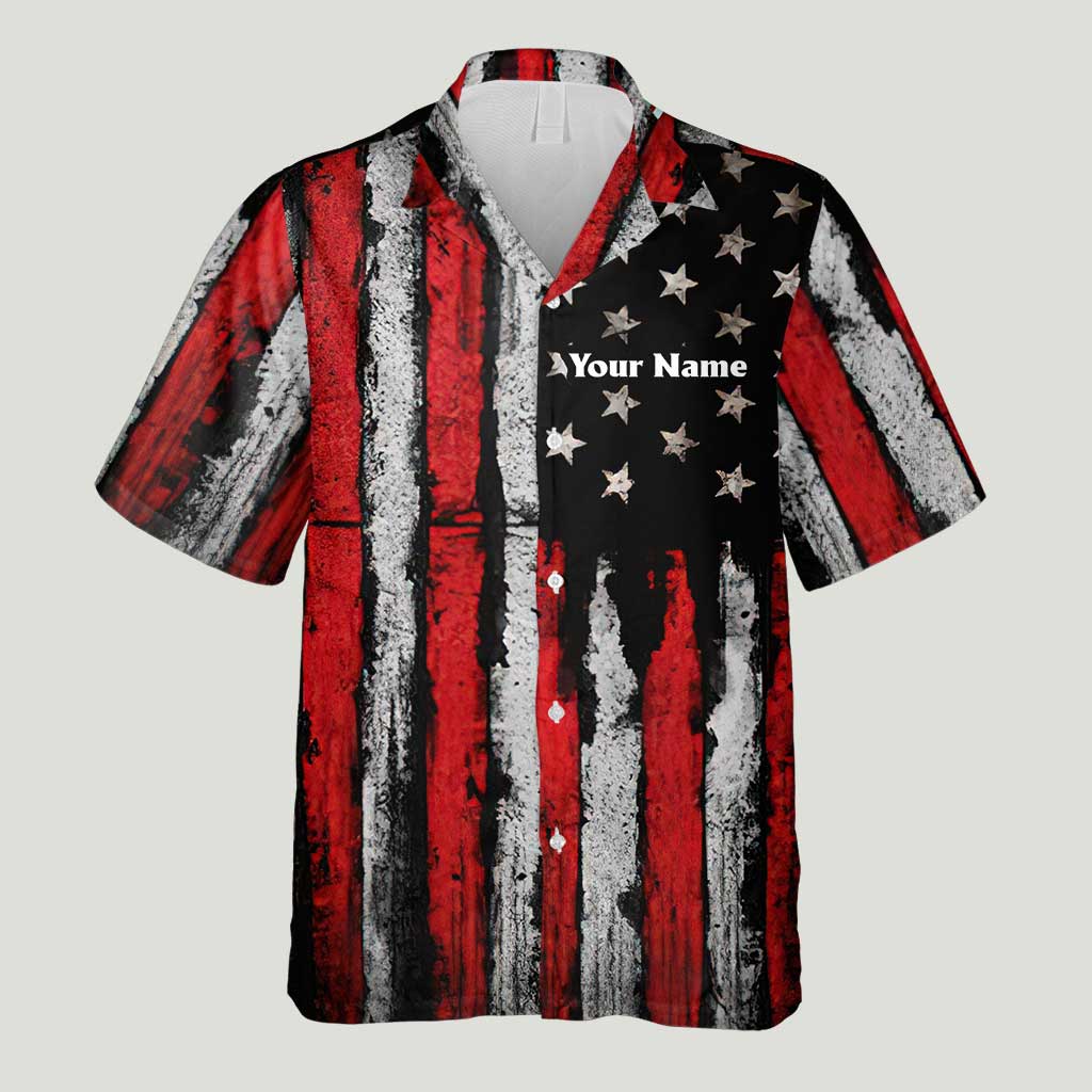 Fishing Freedom - Personalized Independence Day Hawaiian Shirt