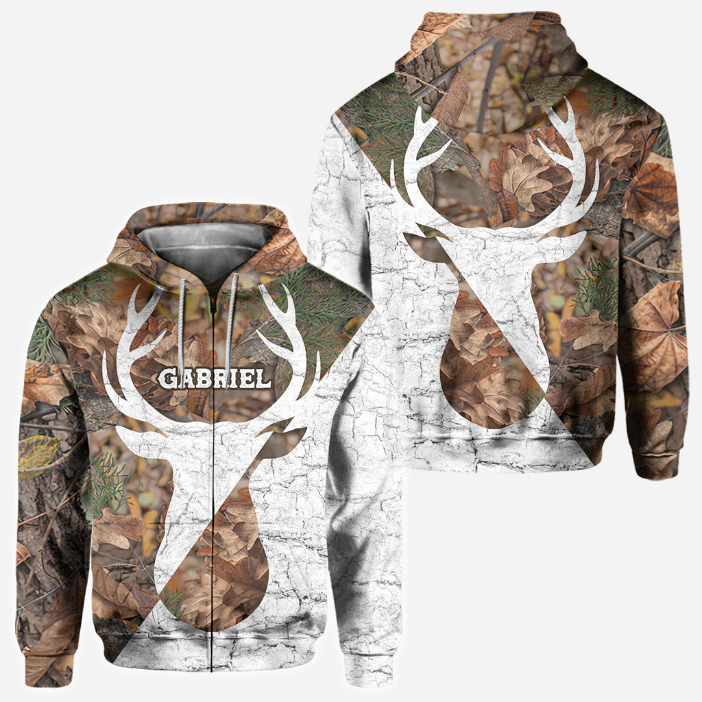 Love Hunting - Personalized Hunting Zip Hoodie
