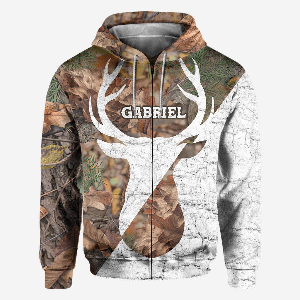 Love Hunting - Personalized Hunting Zip Hoodie