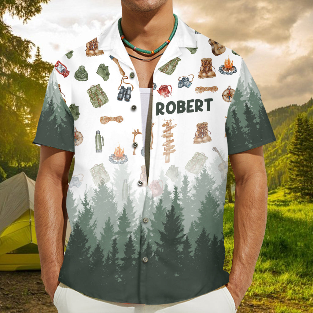 Love Camping - Personalized Camping Hawaiian Shirt