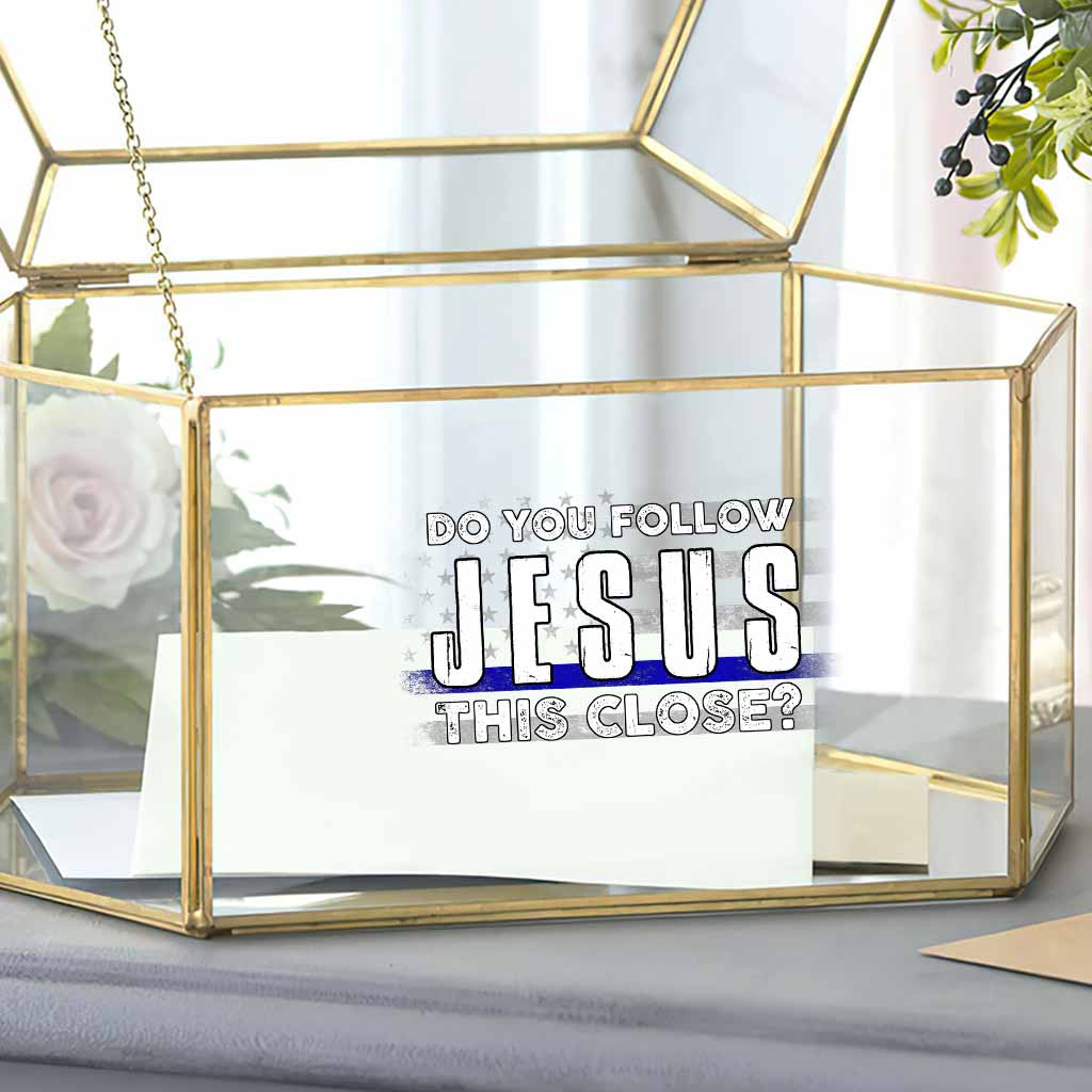 Do You Follow - Jesus Police Officer Decal Full