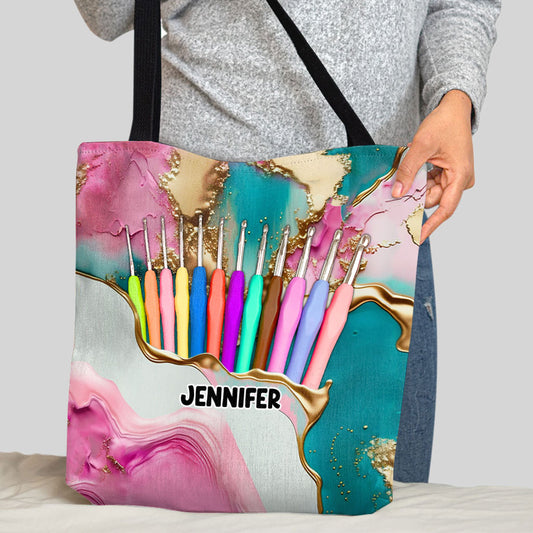 Love Crocheting - Personalized Crocheting Tote Bag