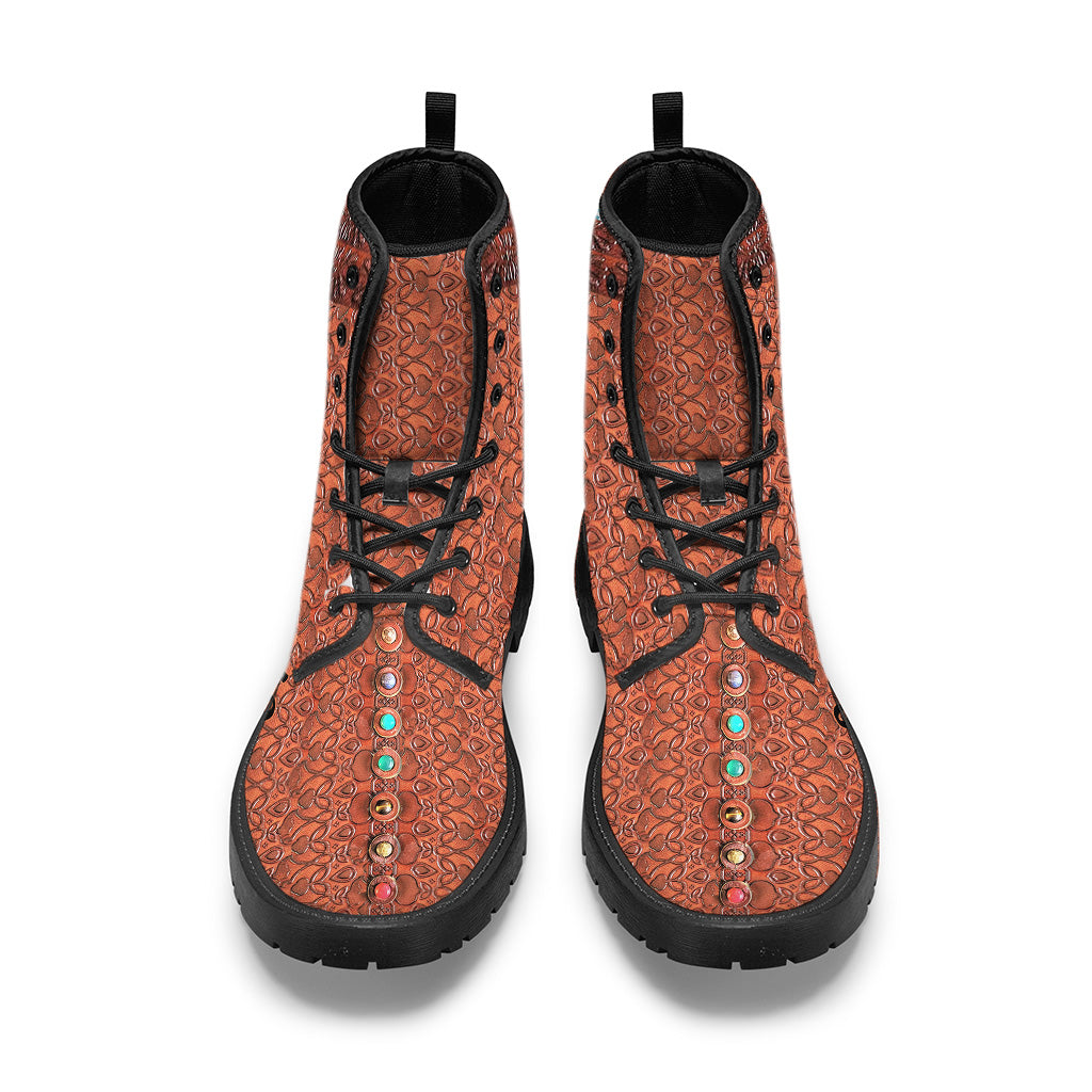 Namaste - Personalized Yoga Leather Boots