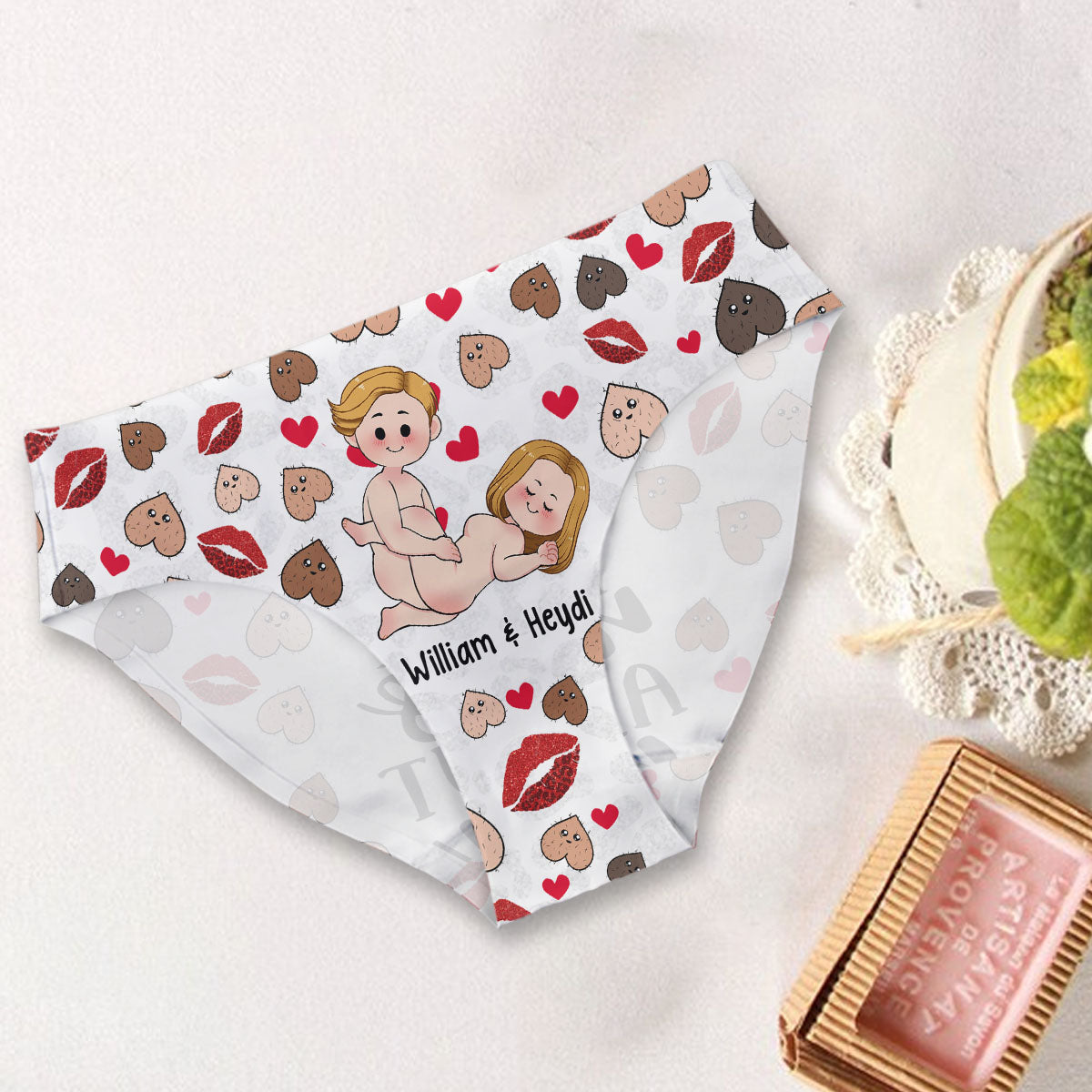 I'm Nut About You - Personalized Couple Women Briefs