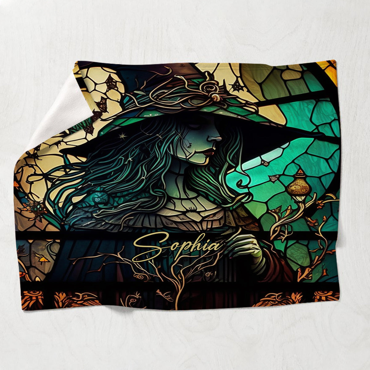 Mysterious Witch - Personalized Witch Blanket