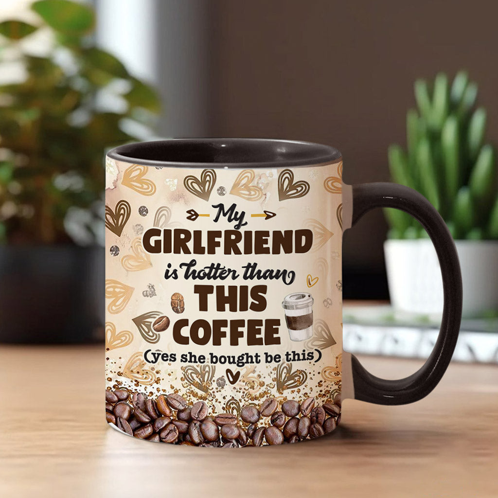 My Wife Is Hotter Than This Coffee - Personalized Couple Accent Mug
