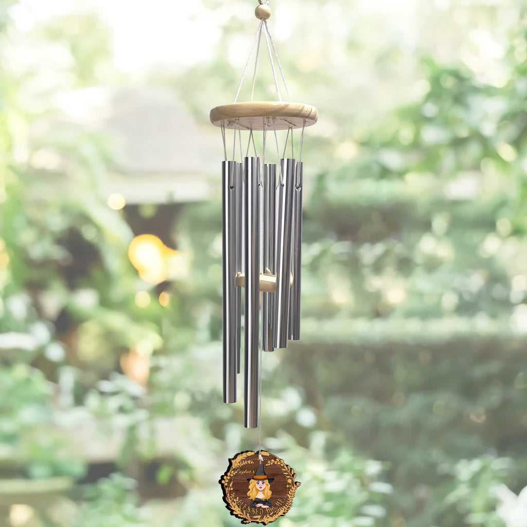 Blessed Home - Personalized Witch Wind Chime