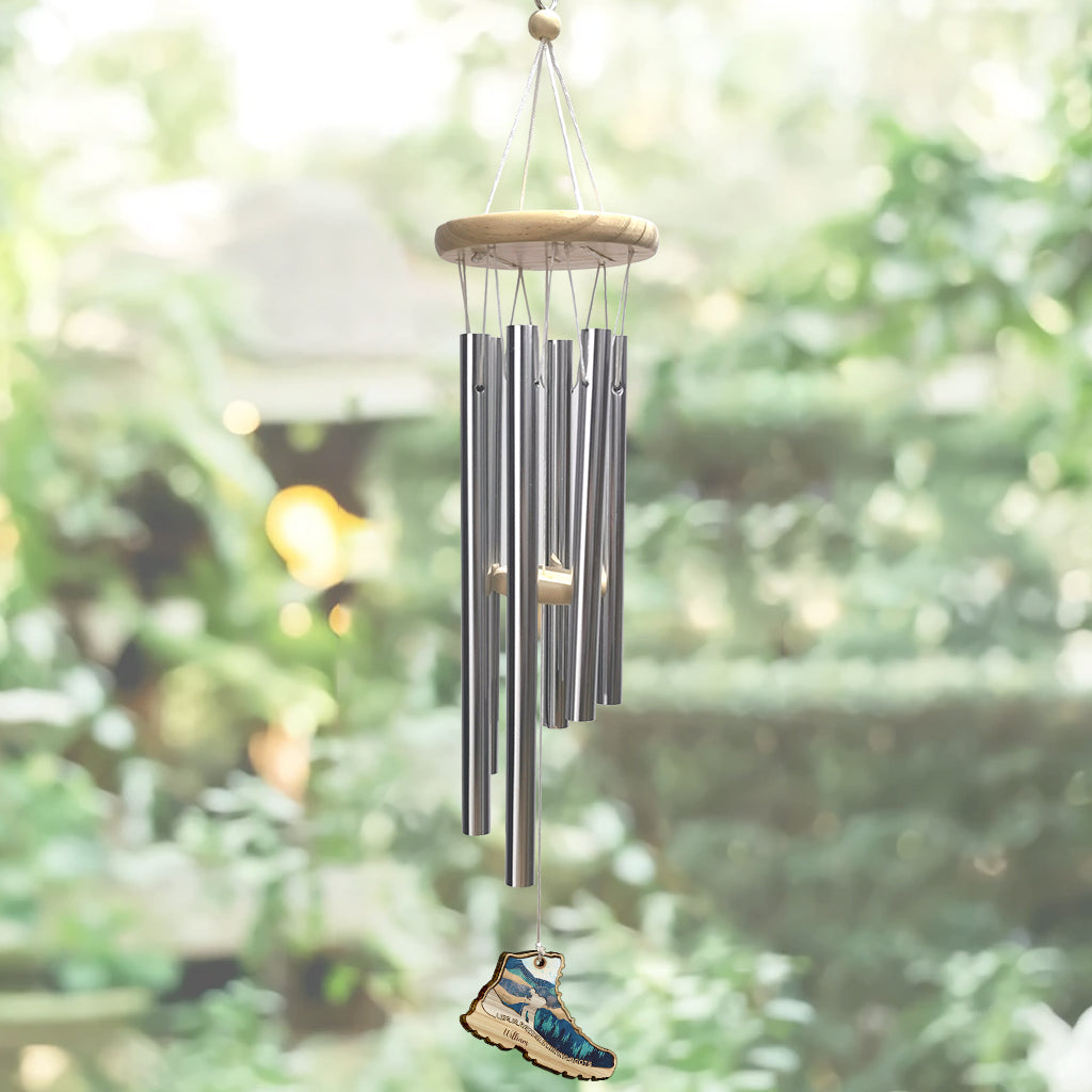 Life Is Better In Hiking Boots - Personalized Hiking Wind Chime