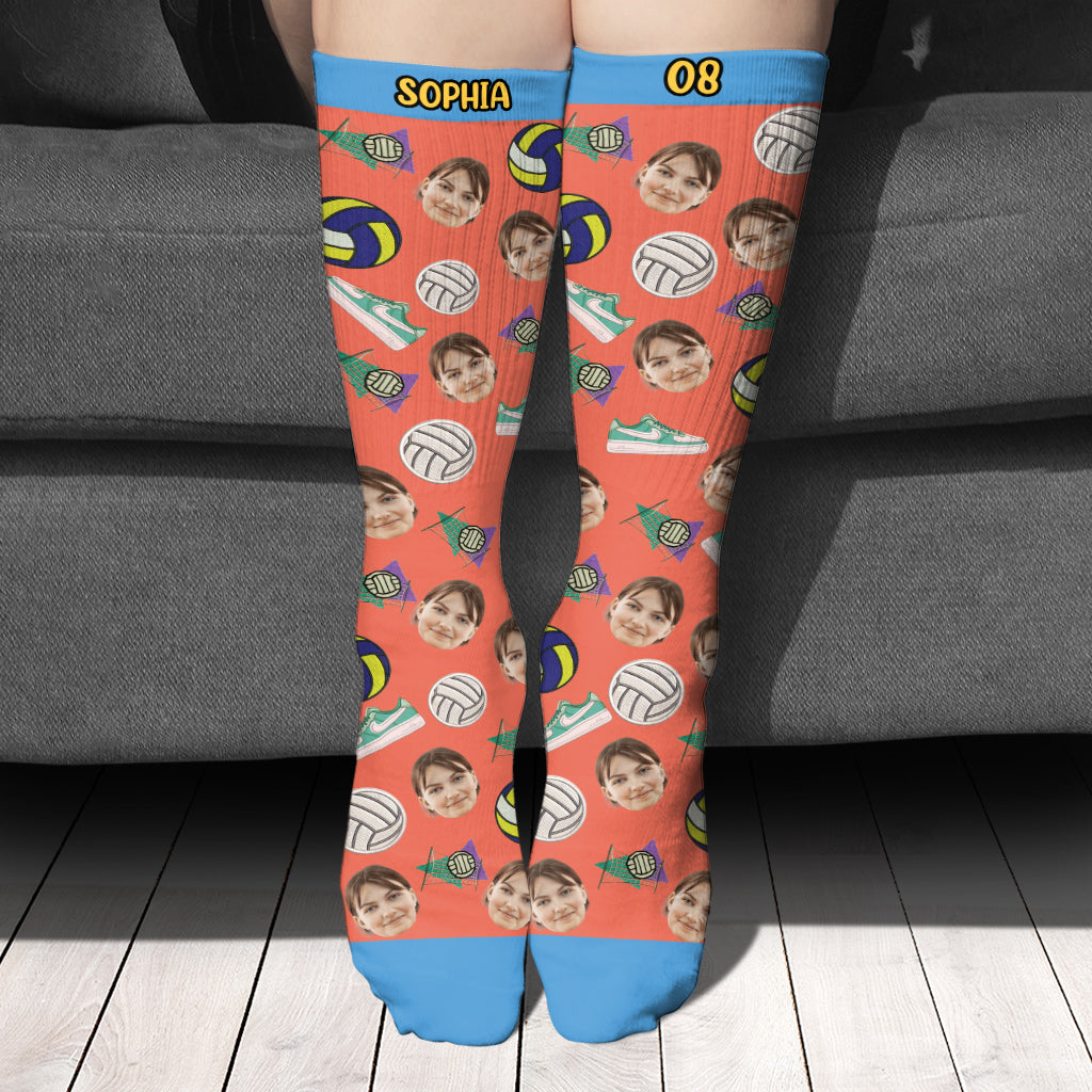 I'd Rather Be Playing Volleyball - Personalized Volleyball Socks