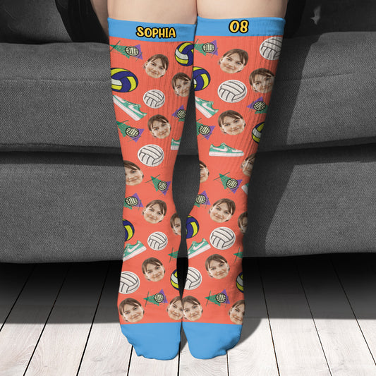 I'd Rather Be Playing Volleyball - Personalized Volleyball Socks