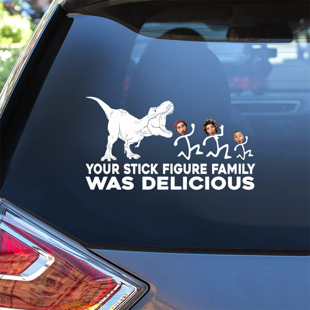 T-rex Doesn't Care - Dinosaur gift for friend, mom, dad, husband, wife, girlfriend, boyfriend - Personalized Decal Full