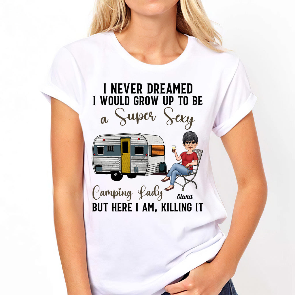 Camping Lady - Personalized Camping T-shirt & Hoodie