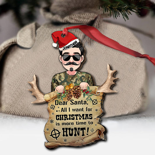 Dear Santa - Personalized Hunting Ornament