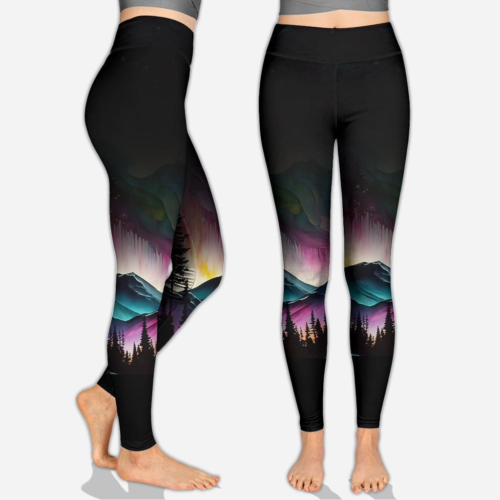 The Mountain Is Calling - Personalized Hiking Hoodie and Leggings