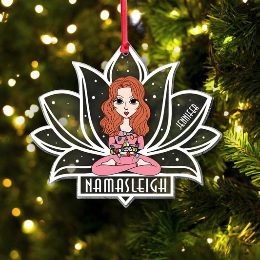 Namasleigh - Personalized Yoga Transparent Ornament