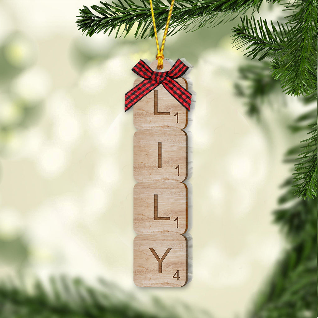 Scrabble Name - Personalized Family Ornament