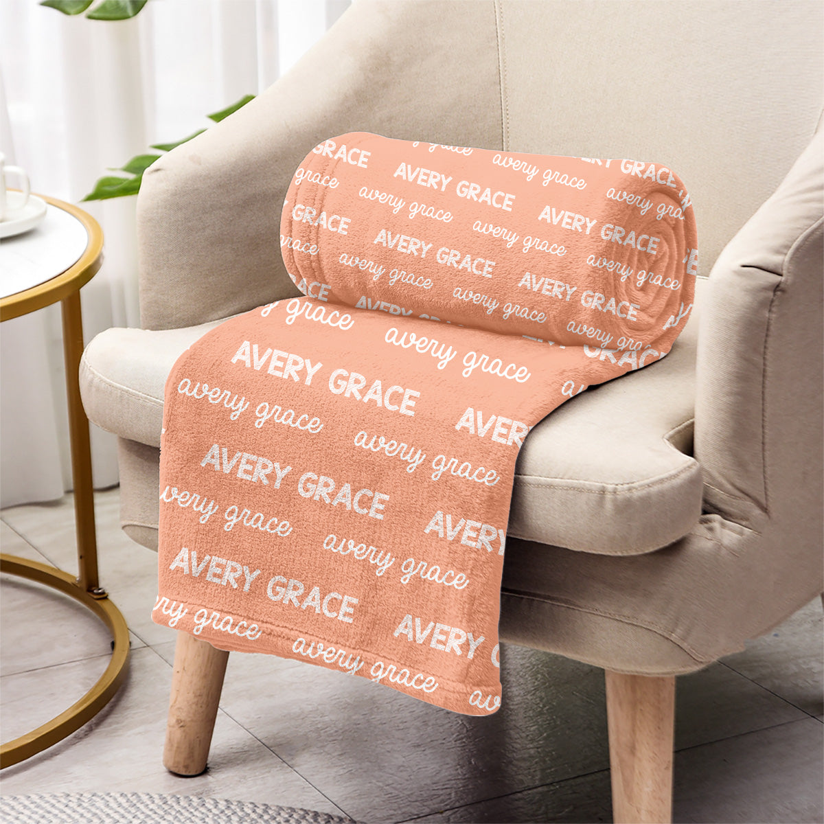 Custom Name Pattern - Personalized granddaughter Blanket