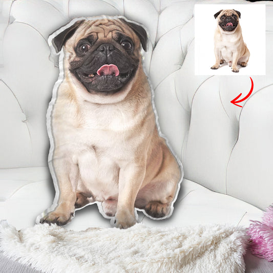 Custom Photo Humanoid - Personalized Dog Shaped Pillow