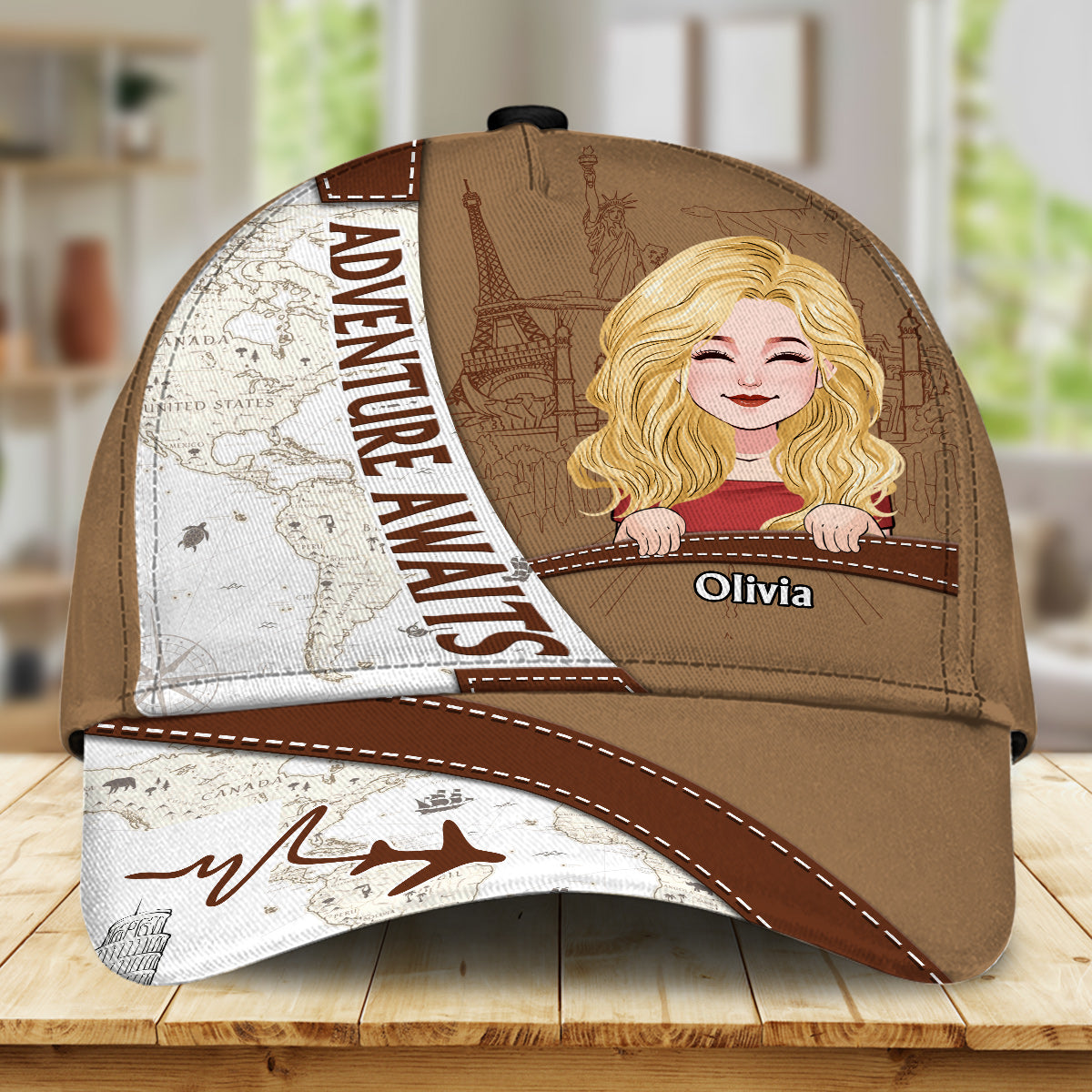 Adventure Awaits - Personalized Travelling Classic Cap