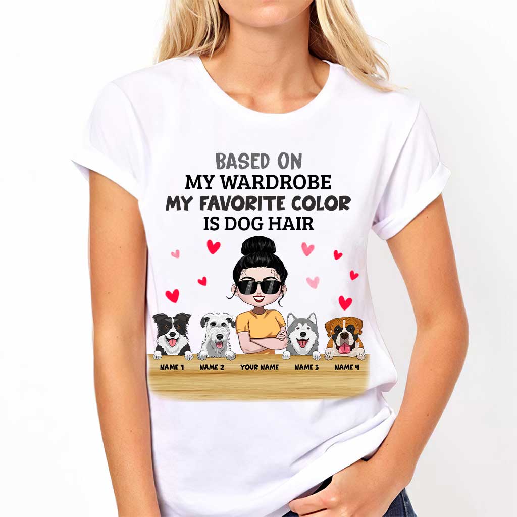 My Favorite Color Is Dog Hair - Personalized Dog T-shirt and Hoodie