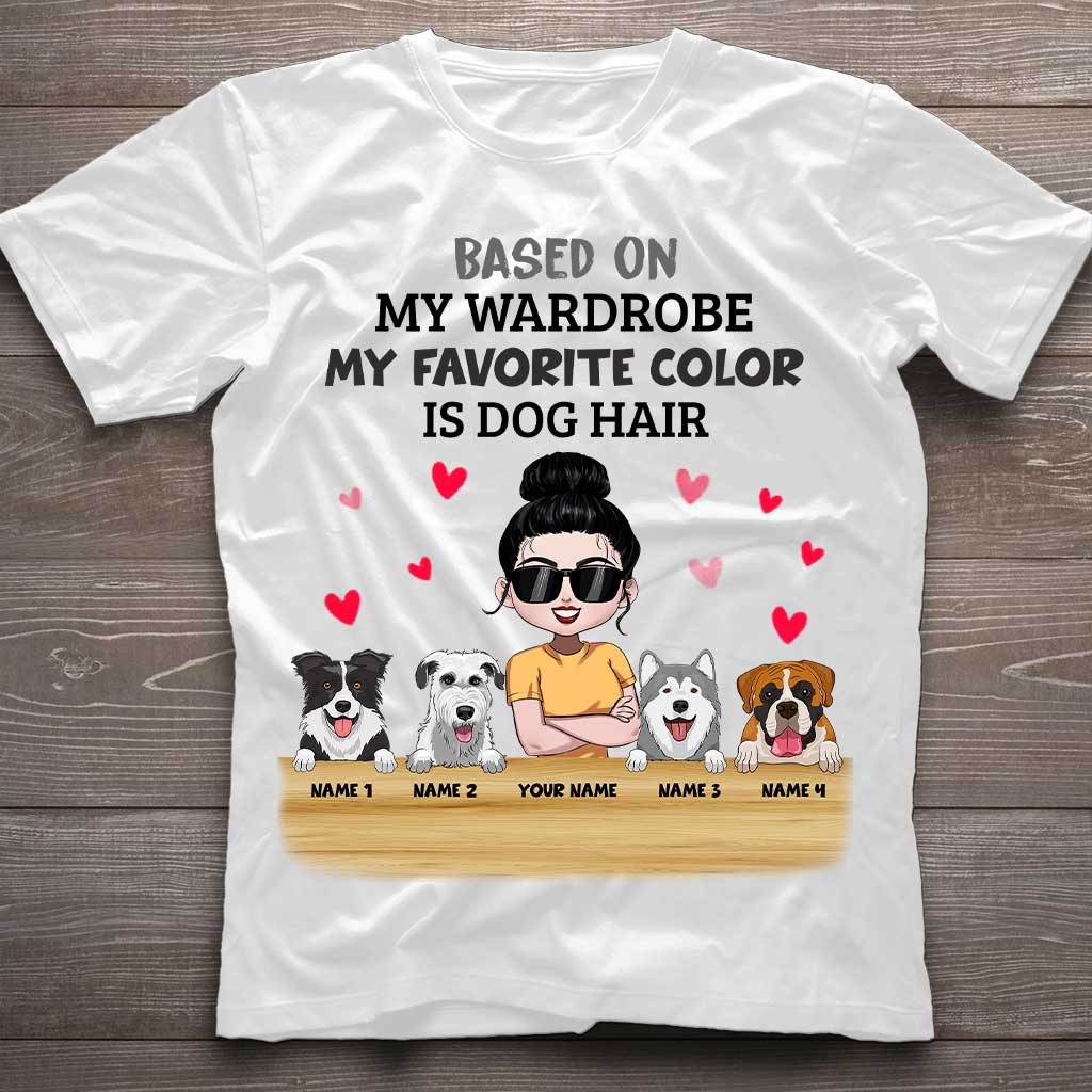 My Favorite Color Is Dog Hair - Personalized Dog T-shirt and Hoodie