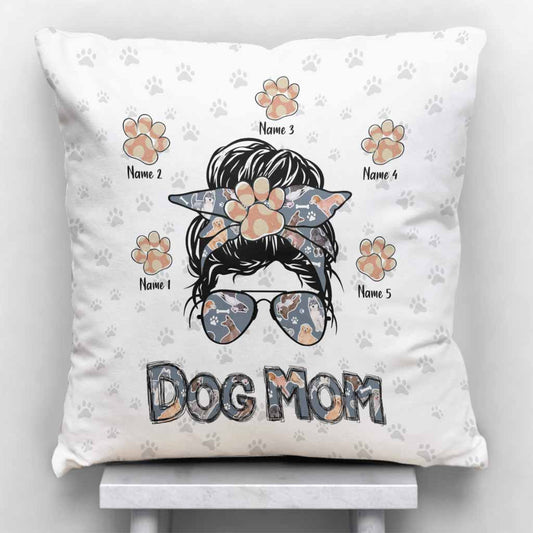 Love Being A Dog Mom - Personalized Dog Throw Pillow