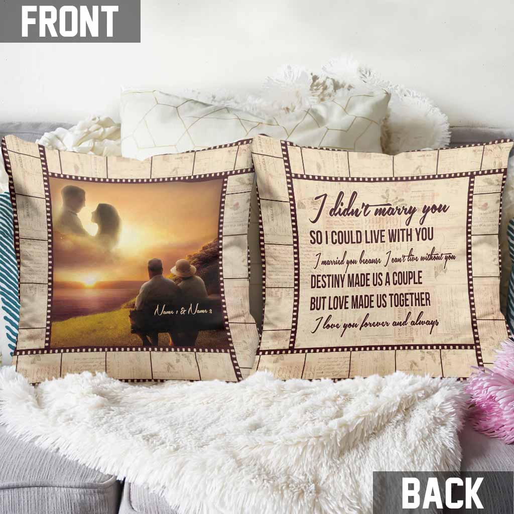 Forever And Always - Personalized Couple Throw Pillow