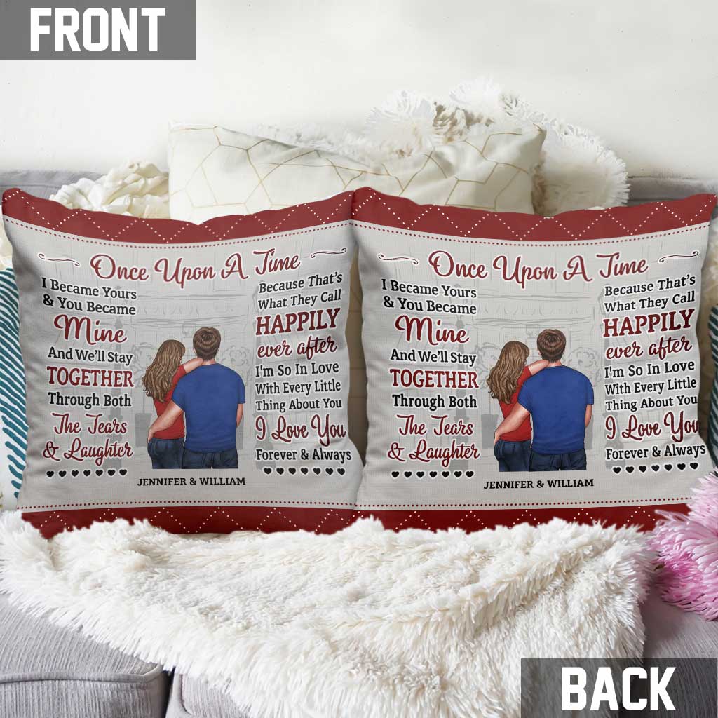 Once Upon A Time - Personalized Couple Throw Pillow