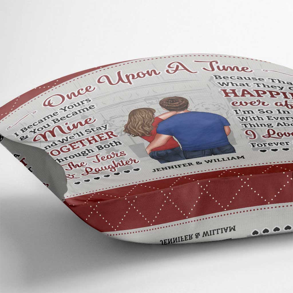 Once Upon A Time - Personalized Couple Throw Pillow