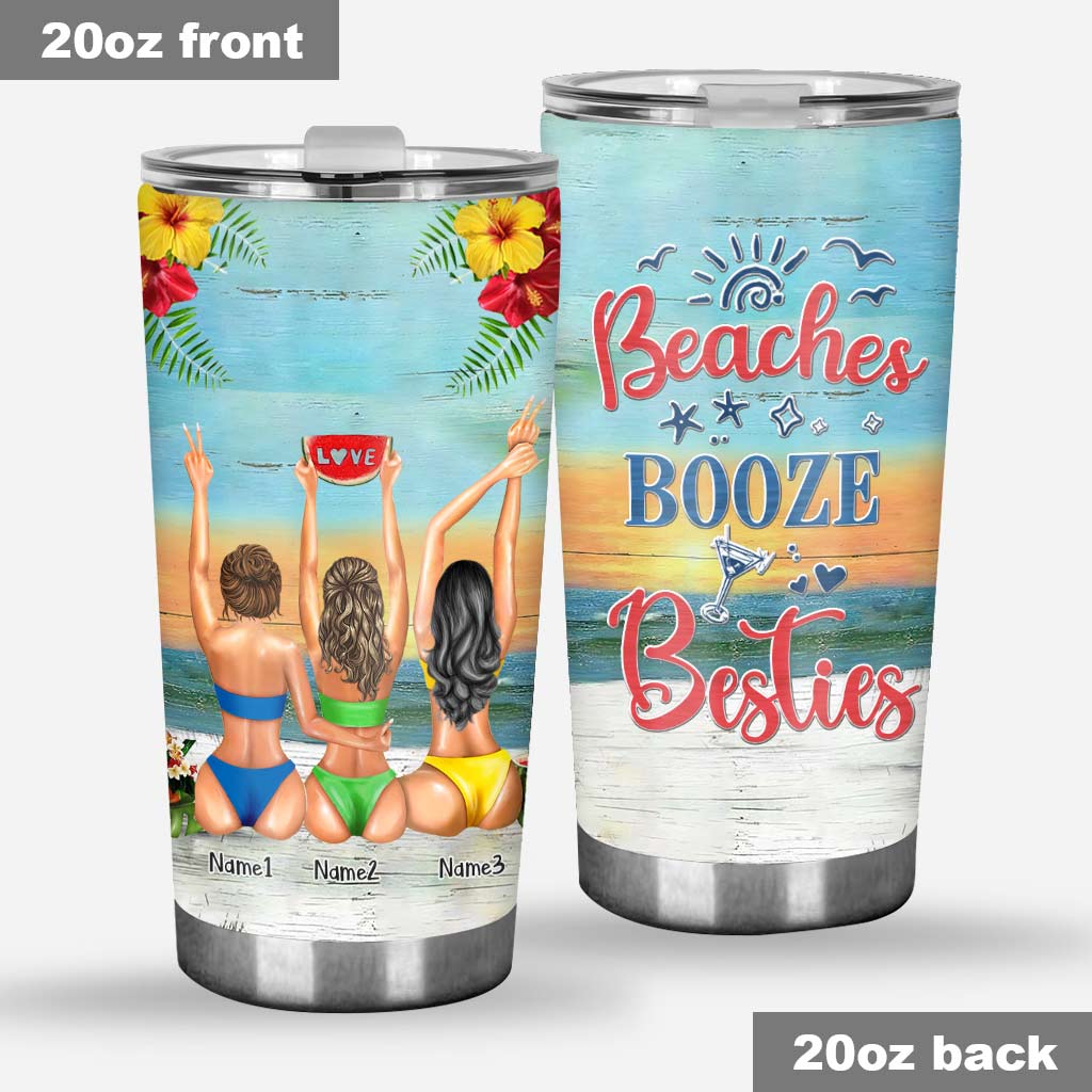 I Love You To The Beach And Back - Bestie gift for sister - Personalized Tumbler