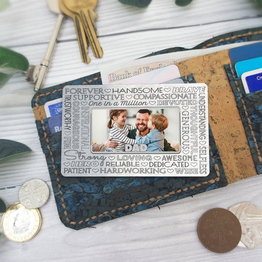 Father Forever - Personalized Father Wallet Insert Card